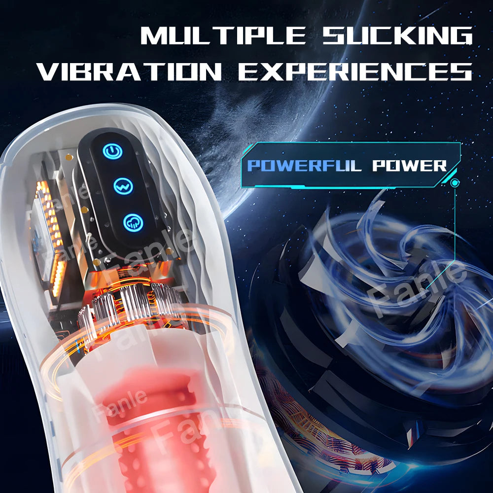 automatic sucking male masturbator vibration blowjob machine heating pussy penis pump masturbation cup sex toys for men supplies